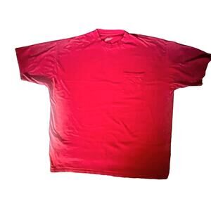 Vintage Pennant Red 4XL Tall T-Shirt With Pocket, Men's Big and Tall